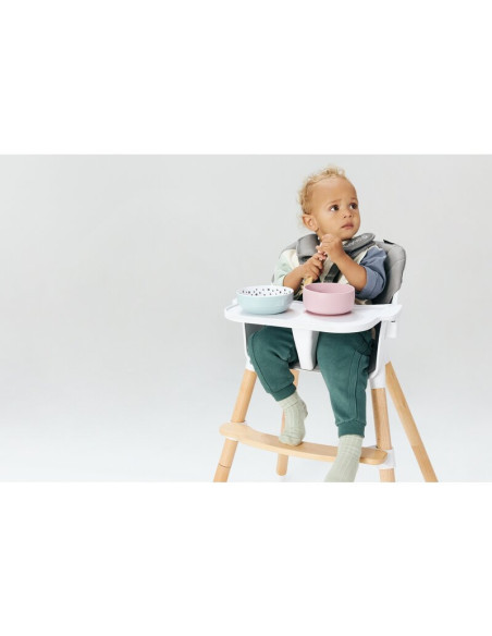 BN-LO-KOEN_PINK_ROSE,Lionelo - Scaun de masa din fag Koen, 2 in 1, Transformabil, Sustine 30 kg, 6 luni+, Conform cu standardul 