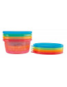 BN-NV0501004,Nuby - Set de masa, 300 ml, 3 luni+, Cu 4 recipiente, 4 capace, 2 linguri, Multicolor
