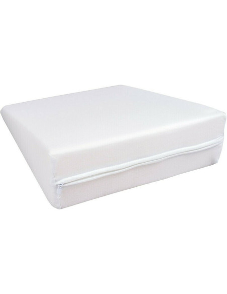 BN-5900,Perna inclinata, antireflux, Cu husa din bumbac, 60 x 37 x 1,5-10 cm, Bubaba, Alba