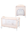BN-45821,Patut pliant cu un nivel, Ballon, Cu intrare laterala cu fermoar, 2 roti, 120x60 cm, Conform cu standardul european de 