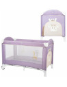BN-45838,Patut pliant cu un nivel, Ballon, Cu intrare laterala cu fermoar, 2 roti, 120x60 cm, Conform cu standardul european de 