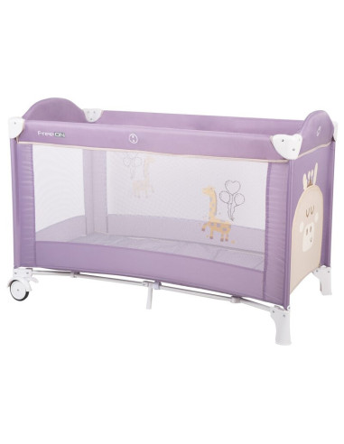 BN-45838,Patut pliant cu un nivel, Ballon, Cu intrare laterala cu fermoar, 2 roti, 120x60 cm, Conform cu standardul european de 