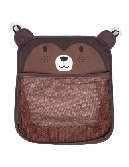 BN-47085,Saculet pentru jucariile de baie, Bear, Cu sistem de prindere cu ventuze, Dimensiune 32x38 cm, FreeON