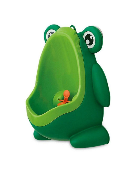 BN-37995,Pisoar baieti Frog, Cu ventuze, Cu tinta rotativa, FreeON, Green