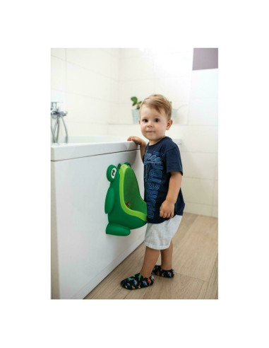 BN-37995,Pisoar baieti Frog, Cu ventuze, Cu tinta rotativa, FreeON, Green