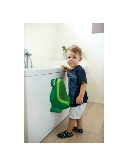 BN-37995,Pisoar baieti Frog, Cu ventuze, Cu tinta rotativa, FreeON, Green