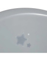BN-48421,Cadita ergonomica de baie cu dop de scurgere, Stars, 84 x 49 x 30 cm, Keeeper, Grey