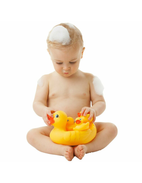 BN-822020,Set de joaca de baie, Ratusca cu trei bococi, Fara gauri, Playgro