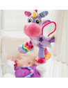 BN-816457,Jucarie mare pentru carucior, scoica auto si patut, Cu jucarie de dentitie, Cu sunete, Activity Friend Stella Unicorn,