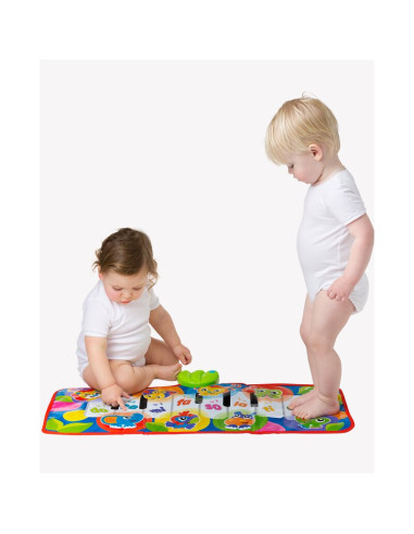 BN-820901,Salteluta pentru bebelusi, Pian de Jucarie, Jumbo Jungle Musical, 79 cm, Cu 8 melodii, Playgro