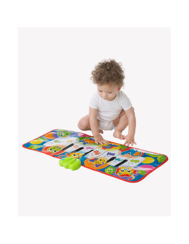 BN-820901,Salteluta pentru bebelusi, Pian de Jucarie, Jumbo Jungle Musical, 79 cm, Cu 8 melodii, Playgro