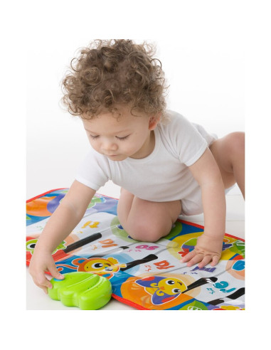 BN-820901,Salteluta pentru bebelusi, Pian de Jucarie, Jumbo Jungle Musical, 79 cm, Cu 8 melodii, Playgro