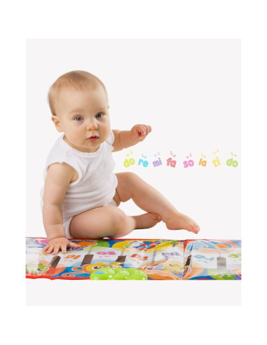 BN-820901,Salteluta pentru bebelusi, Pian de Jucarie, Jumbo Jungle Musical, 79 cm, Cu 8 melodii, Playgro