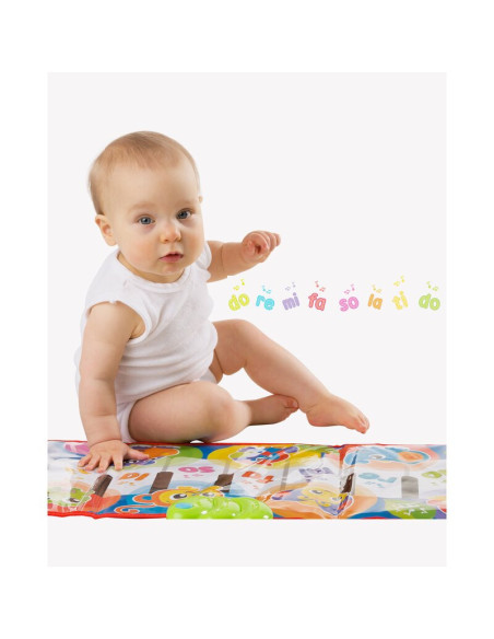 BN-820901,Salteluta pentru bebelusi, Pian de Jucarie, Jumbo Jungle Musical, 79 cm, Cu 8 melodii, Playgro
