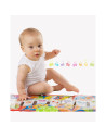 BN-820901,Salteluta pentru bebelusi, Pian de Jucarie, Jumbo Jungle Musical, 79 cm, Cu 8 melodii, Playgro
