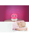 BN-1046182,Lampa de veghe si proiector, Cu 30 de minute de proiectii, Cu 2 culori, Portabila, Playgro, Pink & White