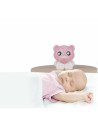 BN-1046182,Lampa de veghe si proiector, Cu 30 de minute de proiectii, Cu 2 culori, Portabila, Playgro, Pink & White