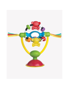 BN-64177,Jucarie pentru scaunul de masa, Cu ventuza, Cu activitati, Rotativa, High chair Spinning Toy, 19.5 cm, Playgro