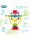 BN-64177,Jucarie pentru scaunul de masa, Cu ventuza, Cu activitati, Rotativa, High chair Spinning Toy, 19.5 cm, Playgro