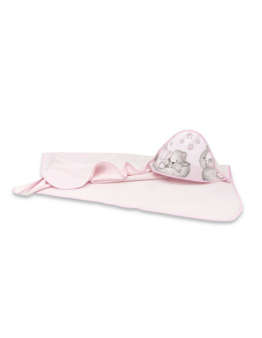 BN-6426972018371,Qmini - Prosop mare cu gluga, Dimensiune 100x100 cm, Din bumbac si thermo fleece, Materiale certificate Oeko Te