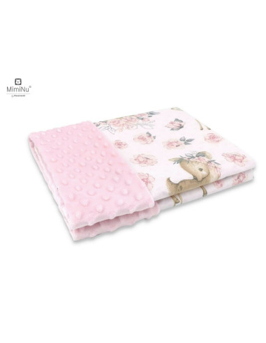 BN-6426972017640,MimiNu - Set pentru bebelusi, 6+1 piese, Cu paturica de infasat, Prosop, Paturica, Cearceaf 120x60 cm, Fata de 
