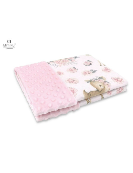 BN-6426972017640,MimiNu - Set pentru bebelusi, 6+1 piese, Cu paturica de infasat, Prosop, Paturica, Cearceaf 120x60 cm, Fata de 