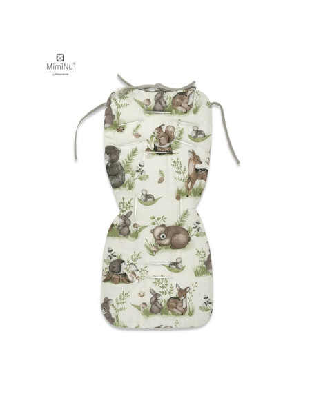 BN-6426972017732,MimiNu - Salteluta pentru carucior, Reversibila, Cu doua fete, Din catifea matlasata si bumbac, Materiale certi BN-6426972017732,MimiNu - Salteluta pentru carucior, Reversibila, Cu doua fete, Din catifea matlasata si bumbac, Materiale certi