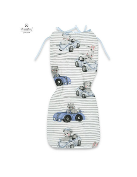 BN-6426972017770,MimiNu - Salteluta pentru carucior, Reversibila, Cu doua fete, Din catifea matlasata si bumbac, Materiale certi