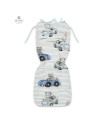 BN-6426972017770,MimiNu - Salteluta pentru carucior, Reversibila, Cu doua fete, Din catifea matlasata si bumbac, Materiale certi
