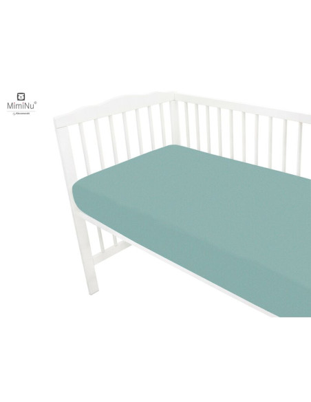 BN-6426972018098,MimiNu - Cearceaf cu elastic pentru patut 120X60 cm, Din terry, Material certificat Oeko Tex Standard 100, Nepa