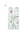 BN-6426972018166,MimiNu - Sac de dormit multifunctional, Cu urechi si panglici, Din bumbac si tesatura pufoasa din catifea, Mate
