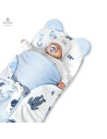BN-6426972018166,MimiNu - Sac de dormit multifunctional, Cu urechi si panglici, Din bumbac si tesatura pufoasa din catifea, Mate