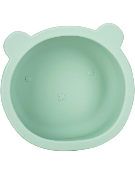 BN-46316,Bol din silicon fara BPA, Cu ventuza, 6 luni +, Conform cu standardul european de securitate EN14372:2004, FreeON, Bear