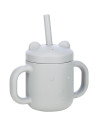 BN-46347,Cana din silicon fara BPA, Cu manere, Cu pai, 6 luni+, Conform cu standardul european de securitate EN 14350:2020, Free