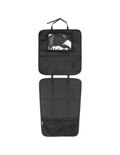 BN-45708,Protectie scaun auto, Bancheta si spatar, Cu organizator, 3 in 1, Dimensiune 123x48.5 cm, FreeON, Negru 2