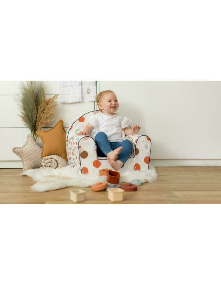 BN-47641,Fotoliu din burete pentru copii Snail, Dimensiune 43 x 47 x 34 cm, Bubaba, 9 luni - 5 ani, Cu Husa detasabila