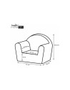 BN-47641,Fotoliu din burete pentru copii Snail, Dimensiune 43 x 47 x 34 cm, Bubaba, 9 luni - 5 ani, Cu Husa detasabila