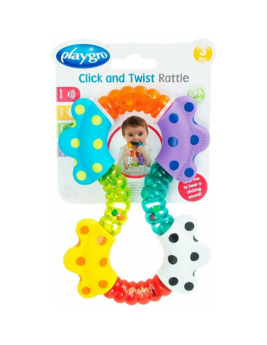BN-535853,Jucarie zornaitoare, Cu diferite texturi, Dimensiune mare, Click and twist Rattle, Playgro