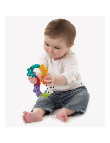BN-535853,Jucarie zornaitoare, Cu diferite texturi, Dimensiune mare, Click and twist Rattle, Playgro