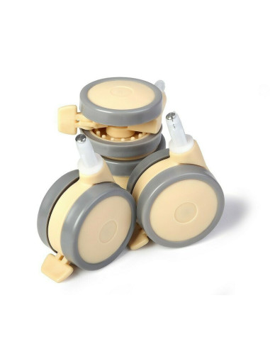 BN-YAPPYWHEELS_BEIGE,Set 4 roti pentru patut, YappyKids, Bej