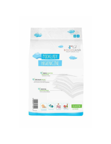 BN-BOC0152,Bocioland - Set aleze impermeabile de unica folosinta, 10 bucati, 90x60 cm