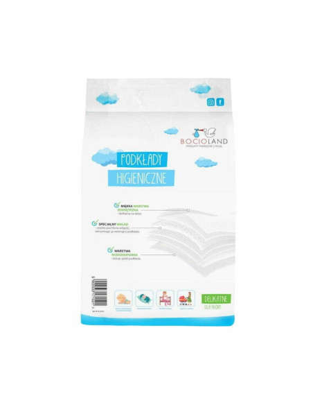 BN-BOC0152,Bocioland - Set aleze impermeabile de unica folosinta, 10 bucati, 90x60 cm