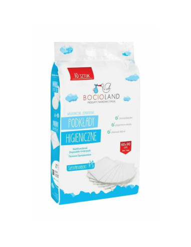 BN-BOC0152,Bocioland - Set aleze impermeabile de unica folosinta, 10 bucati, 90x60 cm