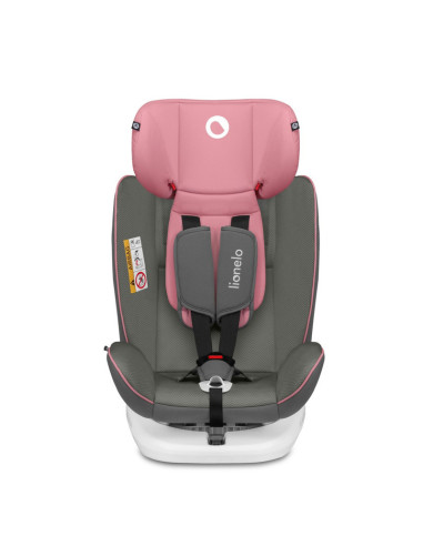 BN-LO-BASTIAAN_PINK_BABY,Lionelo - Scaun auto Bastiaan, Pozitie de somn, Rotire 360 grade, 0-36 Kg, Cu Isofix si Centura Top Tet