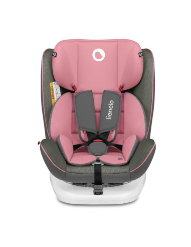 BN-LO-BASTIAAN_PINK_BABY,Lionelo - Scaun auto Bastiaan, Pozitie de somn, Rotire 360 grade, 0-36 Kg, Cu Isofix si Centura Top Tet