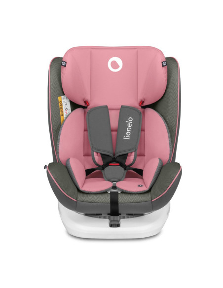 BN-LO-BASTIAAN_PINK_BABY,Lionelo - Scaun auto Bastiaan, Pozitie de somn, Rotire 360 grade, 0-36 Kg, Cu Isofix si Centura Top Tet