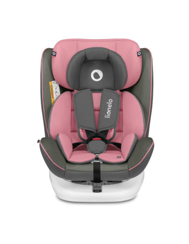 BN-LO-BASTIAAN_PINK_BABY,Lionelo - Scaun auto Bastiaan, Pozitie de somn, Rotire 360 grade, 0-36 Kg, Cu Isofix si Centura Top Tet