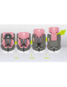 BN-LO-BASTIAAN_PINK_BABY,Lionelo - Scaun auto Bastiaan, Pozitie de somn, Rotire 360 grade, 0-36 Kg, Cu Isofix si Centura Top Tet