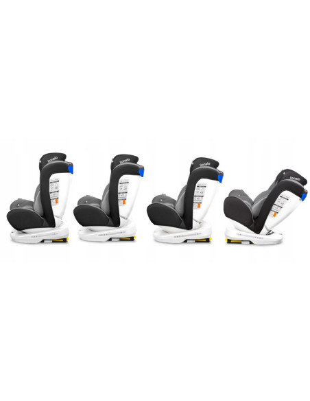 BN-LO-BASTIAAN_PINK_BABY,Lionelo - Scaun auto Bastiaan, Pozitie de somn, Rotire 360 grade, 0-36 Kg, Cu Isofix si Centura Top Tet