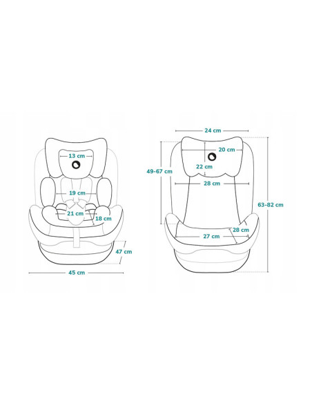 BN-LO-BASTIAAN_PINK_BABY,Lionelo - Scaun auto Bastiaan, Pozitie de somn, Rotire 360 grade, 0-36 Kg, Cu Isofix si Centura Top Tet